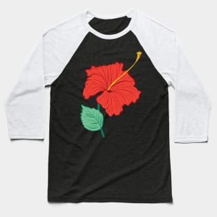 Hibiscus Baseball T-Shirt